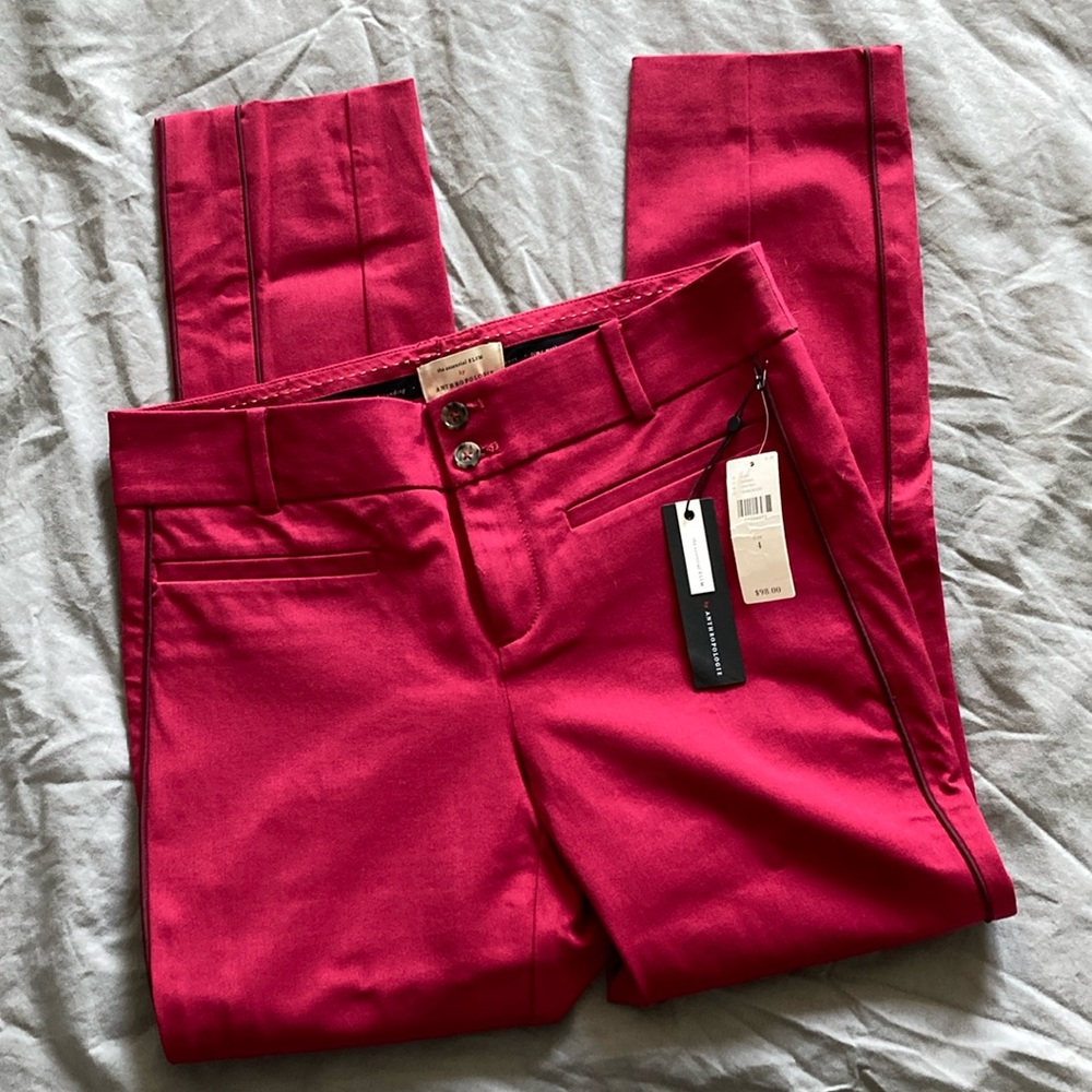 Anthropologie pink skinny pants